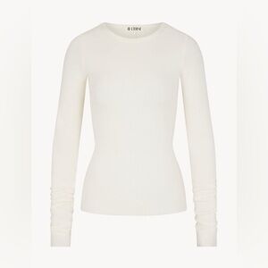 Eterne Cream Long Sleeve Top